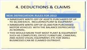 Tax Deductions and Claims